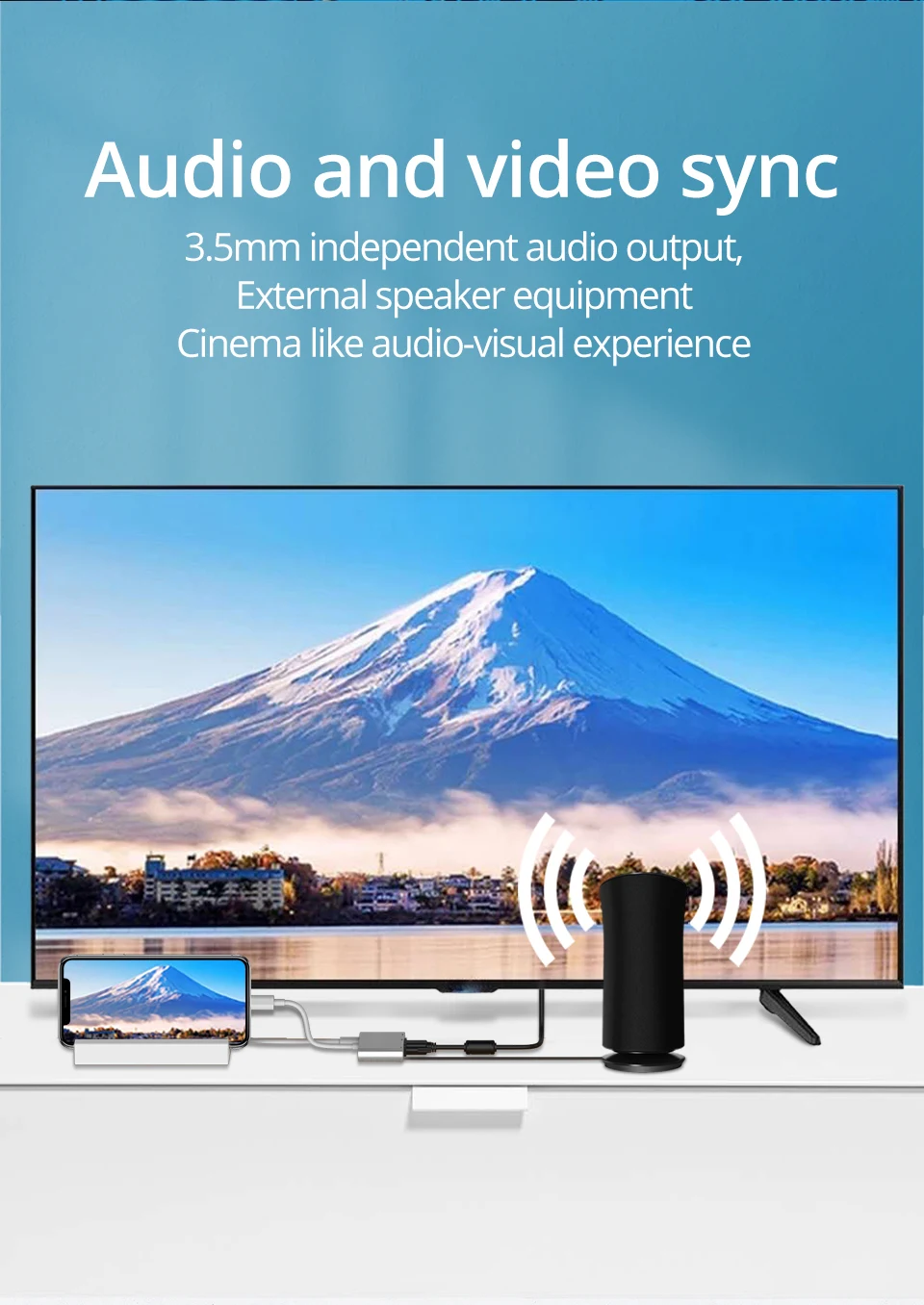 PZOZ для iphone аксессуары для мобильных телефонов освещение для HDMI Женский адаптер подключи и играй для ipad Многофункциональный VGA адаптер аудио