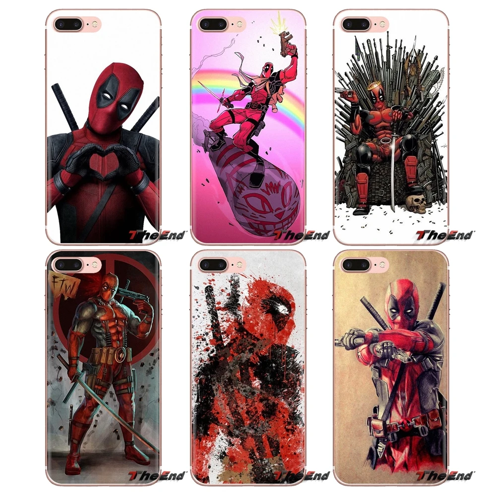 Soft Transparent Shell Cases For Samsung Galaxy J1 J2 J3 J4 J5 J6 J7 J8 Plus 2018 Prime 2015 2016 2017 Cool Marvel Hero Deadpool |