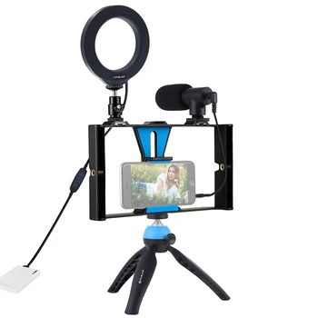 

Andoer Ringlight Photography Dimmable Selfie Led Ring Fill Light With Cell Phone Holder & Tripod Stand Stabilizer & Microphone