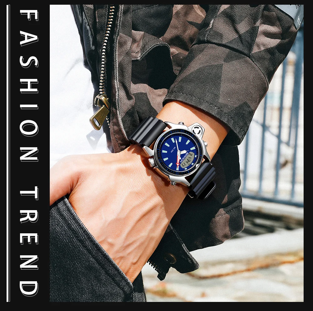 SANDA Sport Men Watches New Fashion Casual Military Quartz Watches 50M Waterproof  Shock Male Auto Wrist Watch Relogio Masculino