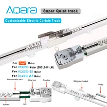 Oryginalny Aqara Super cichy elektryczny kurtyny utwór dla Aqara Zigbee/ A1/B1/Tuya Wifi silnika, inteligentny dom karnisz