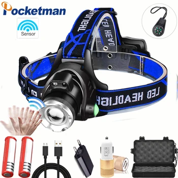 

Most Powerful LED headlamp fishing headlight T6/L2/V6 3 modes Zoomable lamp Waterproof Head Torch flashlight Head lamp 18650