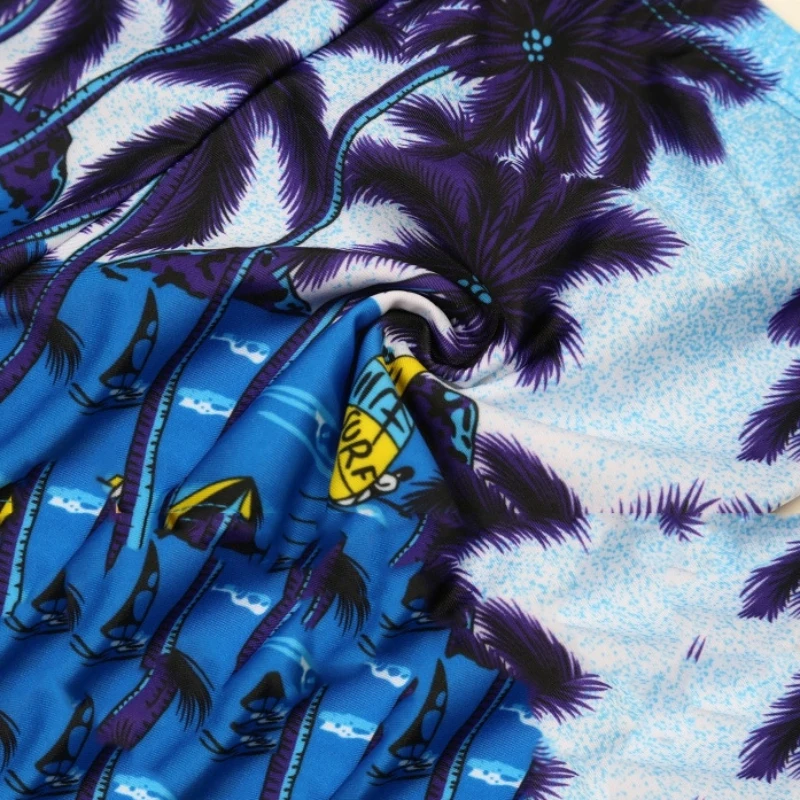 Крутые детские плавки из полиэстера, дышащие шорты в полоску с цветочным принтом для Мальчиков пляжные повседневные брюки Спортивный летний купальный костюм