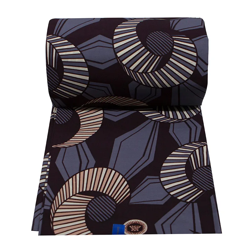 Хлопок африканская расписаная восковая ткань настоящий голландский воск Анкара Африка tissu высококачественный швейный материал 6 ярдов для вечернего платья модный батик горячая дизайн для рождественского платья