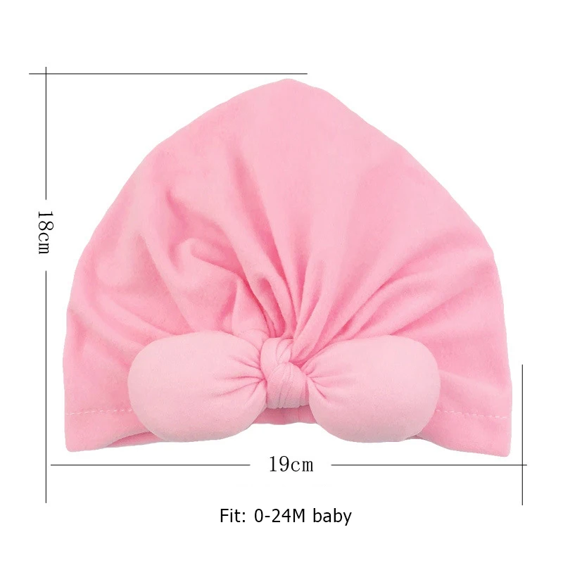 Baby Headband Newborn Girl Headbands for Girls Turban Baby Stretchy Beanie Baby Bows Headband Cotton Hair Accessories 2020 New