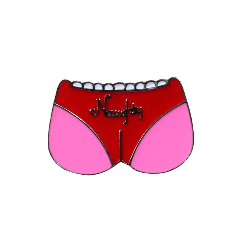 Butt Винтажные эмалированные булавки с ножницами и язычком, красные, черные, губы, кнопка, значок, джинсовые куртки, нагрудные булавки для мужчин и женщин, Панк крутые ювелирные изделия - Окраска металла: Butt