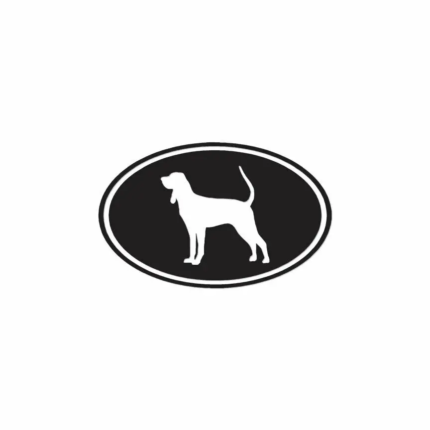 

Black & Tan Coonhound Classic Oval Decal Sticker - Multiple Colors & Sizes 2PCS