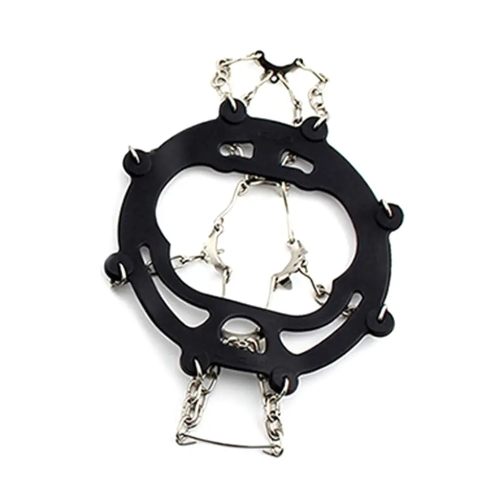 

Climbing Mountaineering Ten Teeth 10 Tooth Anti-skid Shoe Covers Crampons Chain Silicone Simple Anti-skid Shoe Chain