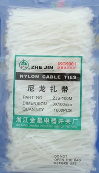 

Delivery.Free network cabling, self-locking type nylon tie 3 * 100 mm (1000 / bag)
