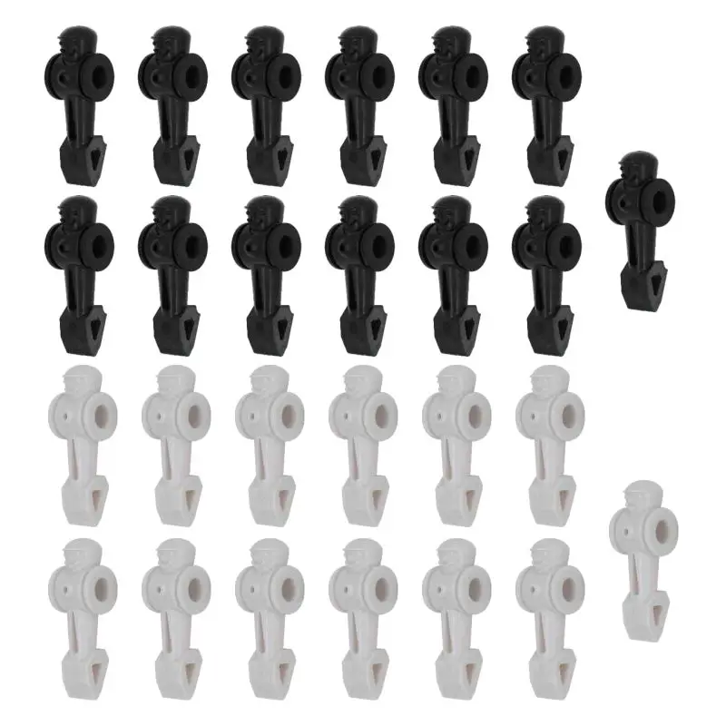 22pcs Football Soccer Table Foosball Men Player Replacement Parts 55" Foosball table 5/8" rod (Add 4 free players+26 pins)