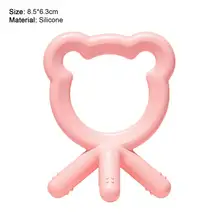 Anneau de dentition en Silicone pour nouveau né, résistant aux morsures, de 3 à 12 mois 