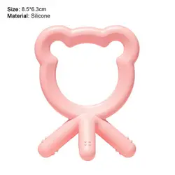 Baby Teether Finger Shape Bite Resistant 3-12 Months Silicone Nibble Teether for Newborn
