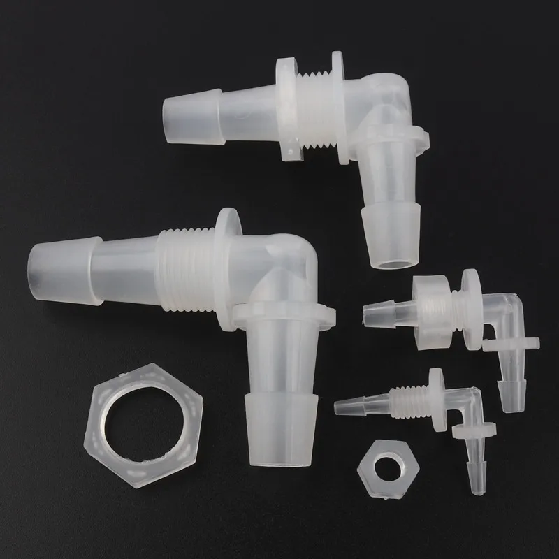 10pcs 2.4 ~11mm Reducing Connectors Aquarium Elastic Aeration Hose Pagoda Joint Flexible Oxygen Air Pump Soft Pipe Connector