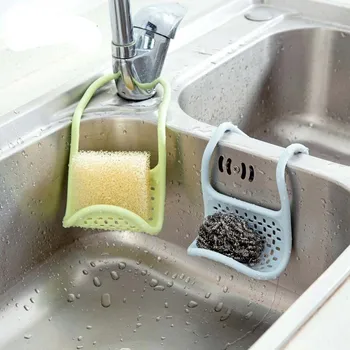 

New Kitchen Bend Storage Racks TPR Material Anti-slip Sink Hanging Holder for Bathroom and Kitchen To Store Sponges or Cloths