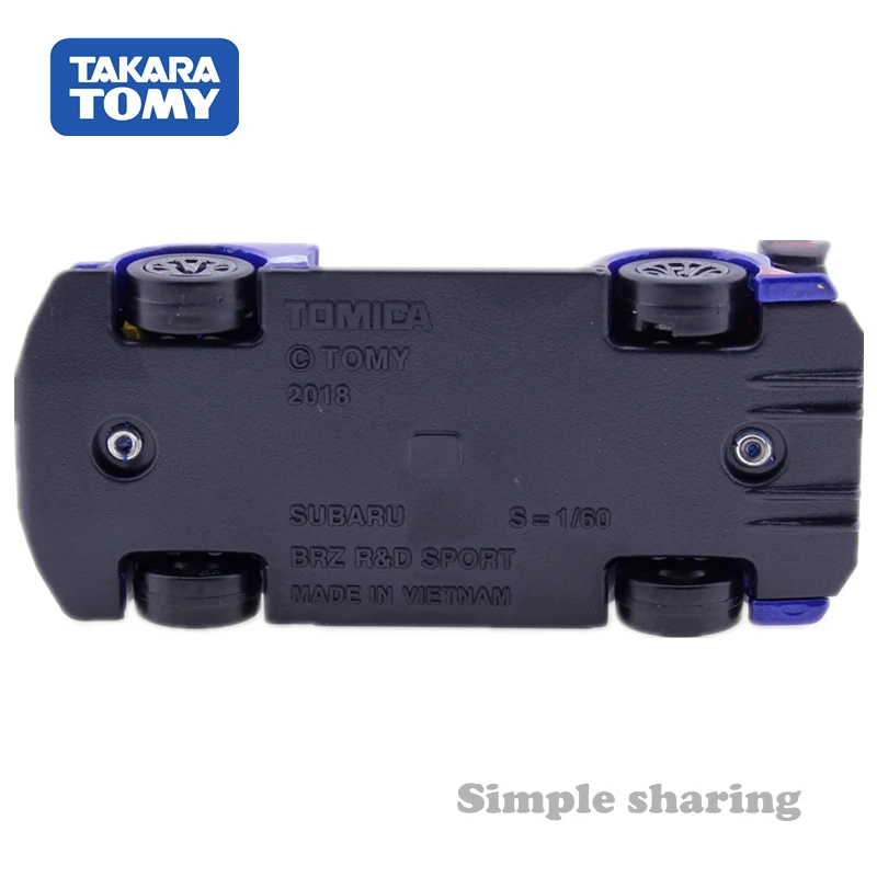 Takara Tomy TOMICA Премиум № 18 Subaru BRZ R& D игрушечная спортивная машина 1: 60 литой миниатюрный Mini roadster, пресс-форма с забавным магическим безделушка