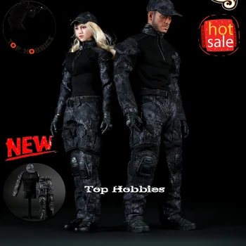 

1/6 Scale Fire Girl Toys FG005/FG006 Black Snake Camouflage Uniform Combat Clothing Set Suitable for 12'' Action Figure Toy Doll