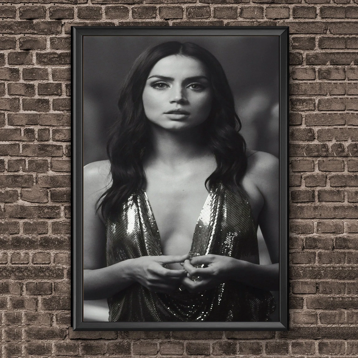  Ana De Armas Poster Sexy Actress (23) Art Poster Canvas  Painting Decor Wall Print Photo Gifts Home Modern Decorative Posters  Framed/Unframed 20x30inch(50x75cm): Posters & Prints