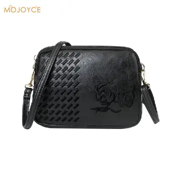 

Women PU Leather Messenger Bag Ladies Casual Solid Color Multi Pocket Zipper Shoulder Crossbody Bags
