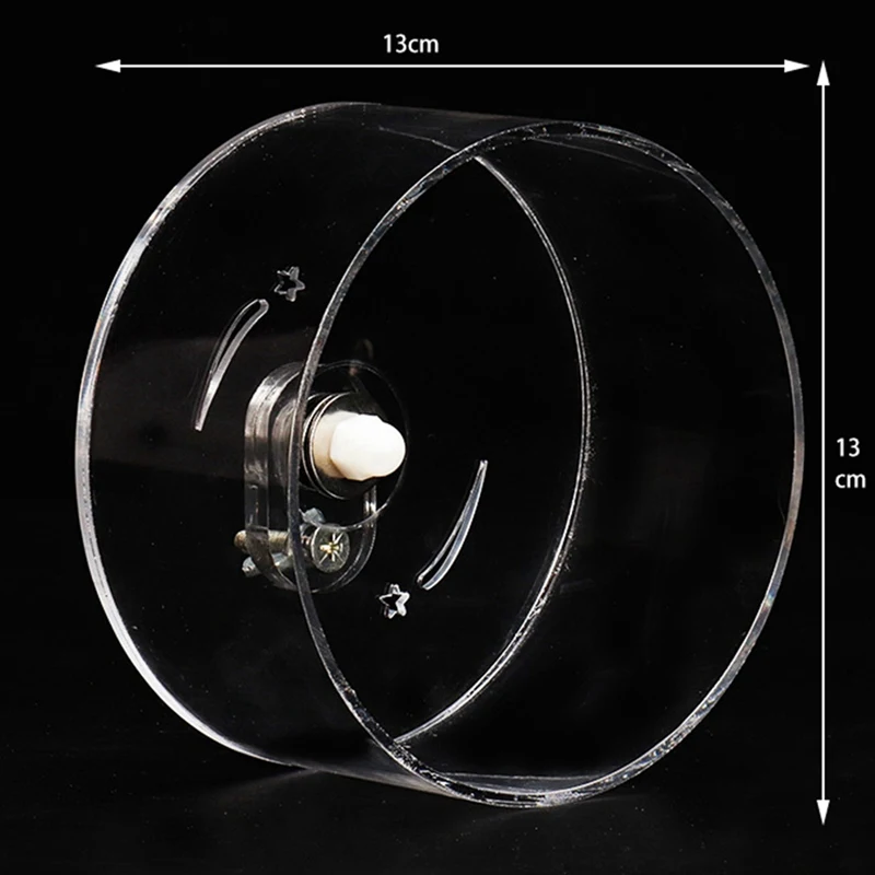 Акриловое прозрачное беговое колесо для хомяка, вращающееся беговое колесо для белки, шиншиллы, обучающая игрушка для домашних животных