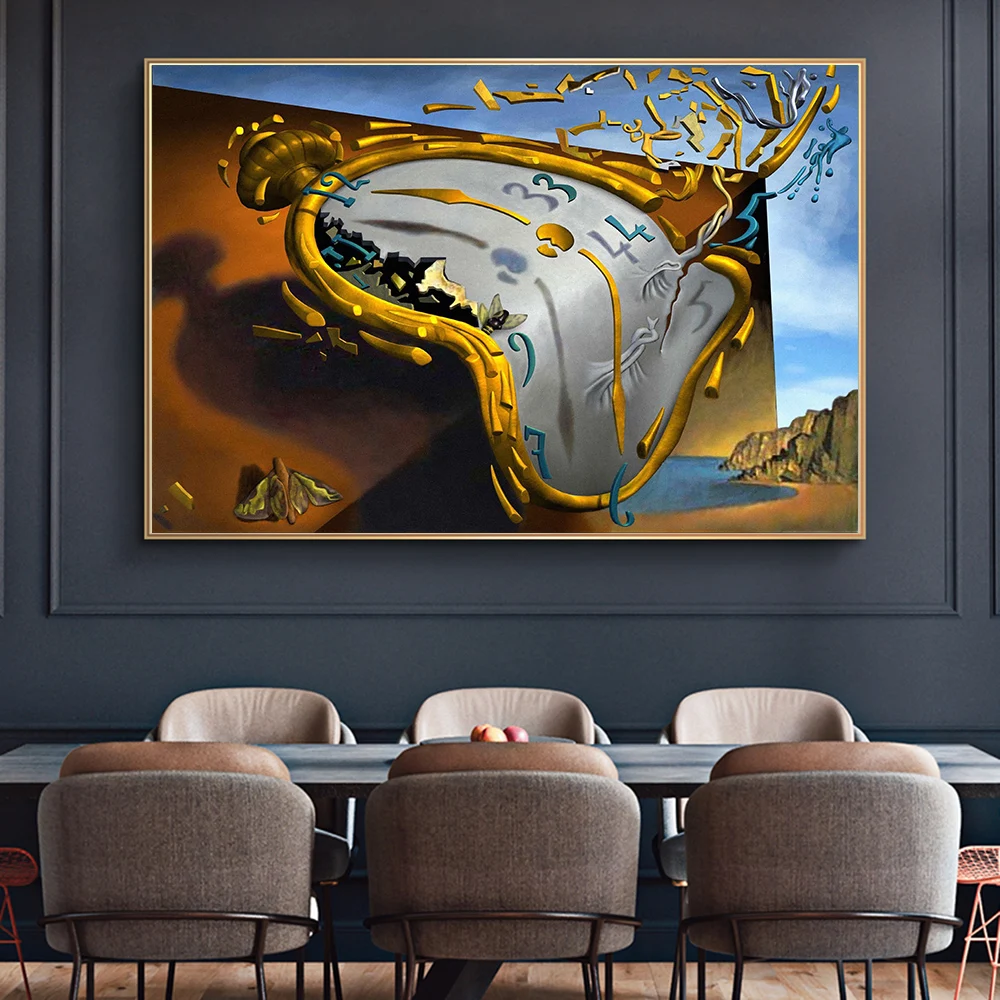 Сохраняющая память парусина Salvador Dali настенные картины художественные плакаты и