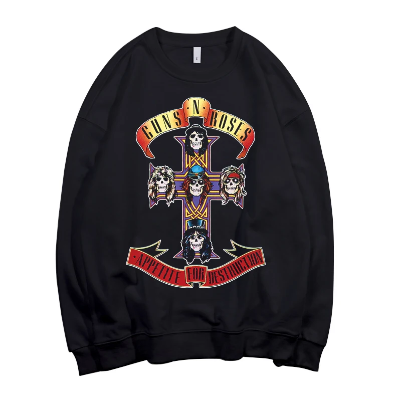 8 дизайнов guns N' Roses GNR Skull Pollover Толстовка Поп Рок толстовка панк sudadera уличная флисовая верхняя одежда тяжелый металл