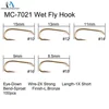 Maximumcatch 100pcs 4#-22# Fish-Friendly Barbed Fly Fishing Hooks Dry&Wet&Nymph&Shrimp Caddis Pupa Streamer Fly Hooks ► Photo 3/6