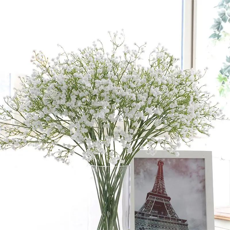 Искусственные семена растений (Гипсофила) Gypsophila шелковые цветы Свадебный букет вечерние украшения Декор