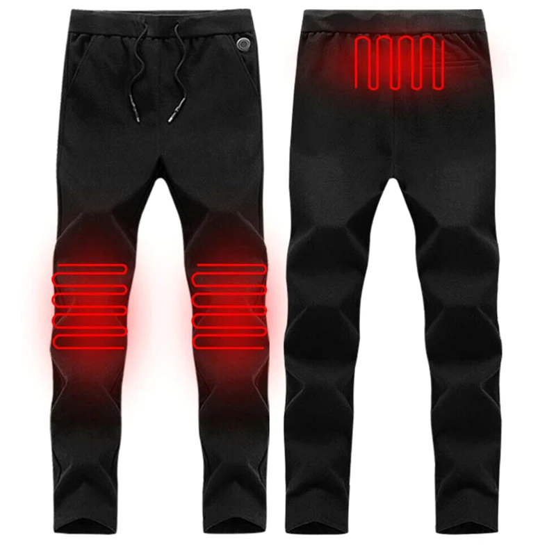 

High Quality Intelligent Electric Heated Trousers Heater Warm Winter USB Long Pants Women Men Casual NCM99