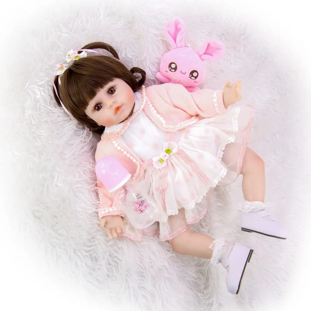 KEIUMI индивидуальные Фэнтези Принцесса Reborn Baby Dolls Menina Мягкие силиконовые 18 дюймов мягкие куклы Reborn для малышей так мило коллекционные