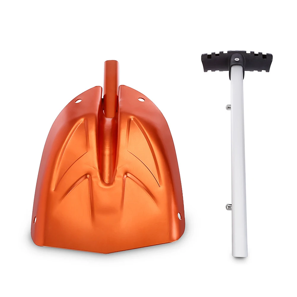 Folding Snow Shovel Collapsible Outdoor Car Alloy Compact Shovel Cleaning Tool for Courtyard snow shovel