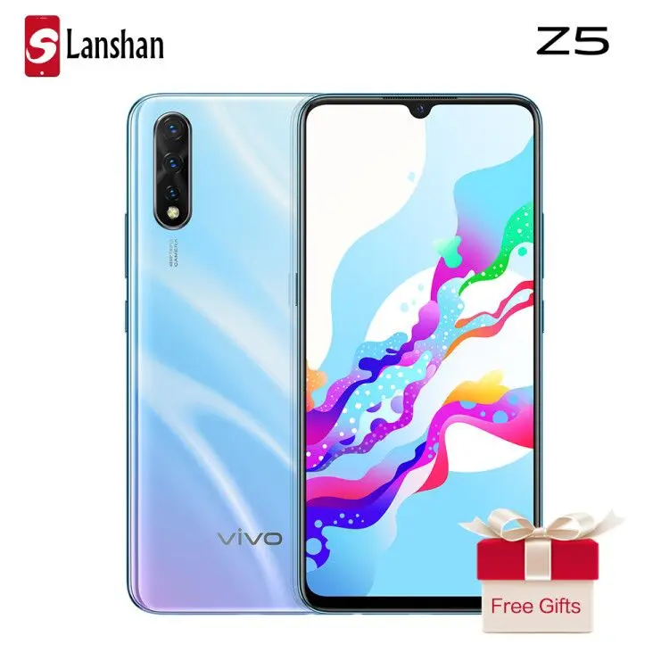 Оригинальный vivo Z5 Celular мобильный телефон Snapdragon 712 4500 мАч аккумулятор 48MP + 32MP камера