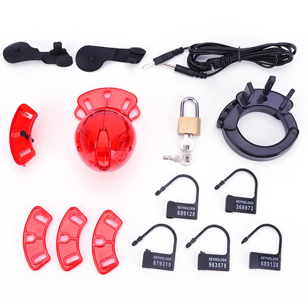 Electric Shock CB6000 Chastity Device Kit Cock Cage Ball Stretcher BDSM Timer Lock Electro Stimulation Penis Ring Male Sex Toys electro sex toys electric sex toys penis rings penis clamp