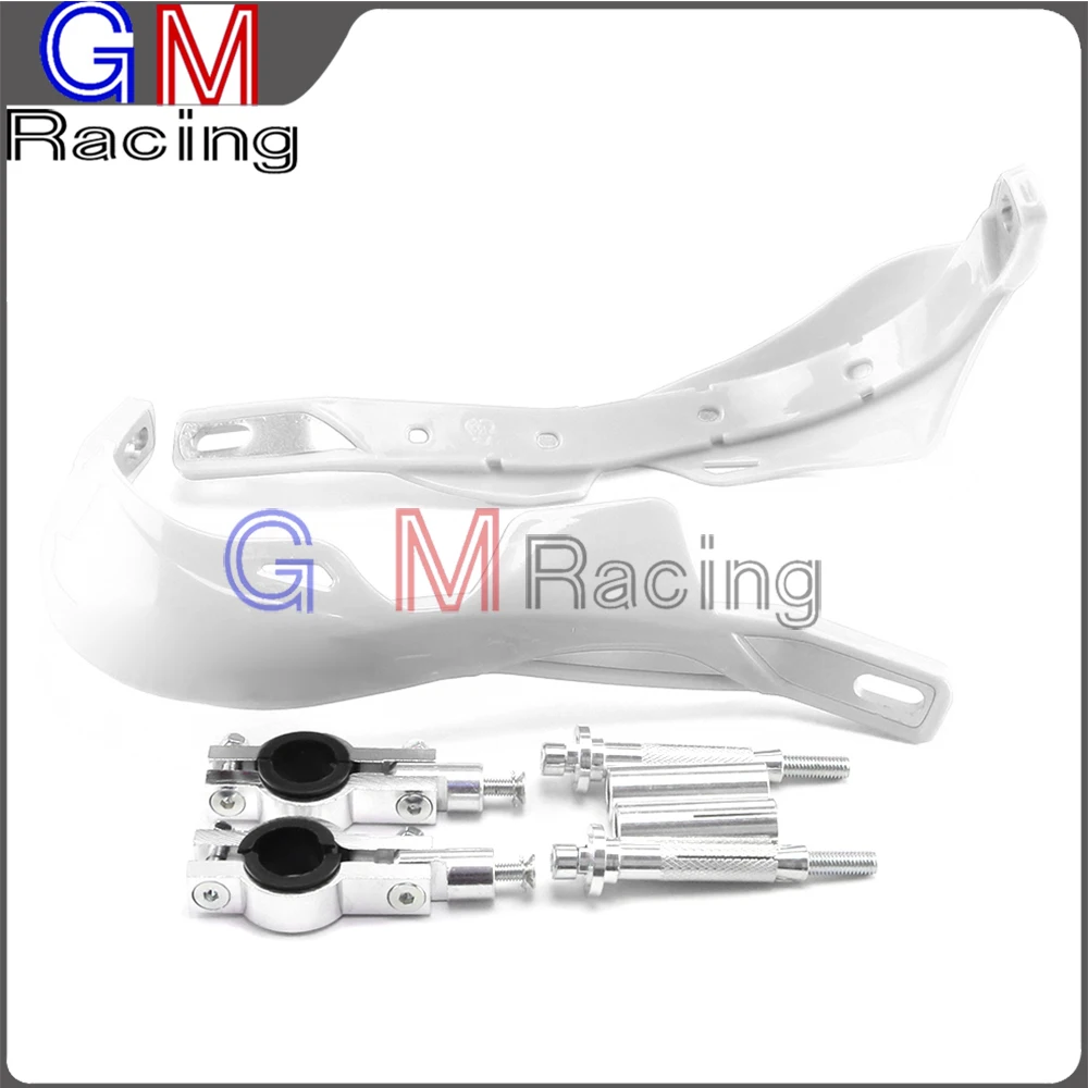 Белый Мотоцикл сплав вставка Handguard рука Guard Fit Dirt Bike CR CRF SXF XCF EXCF SX XC XR YZ YZF WR KX KXF KLX DR RM DRZ RMZ - Цвет: Белый