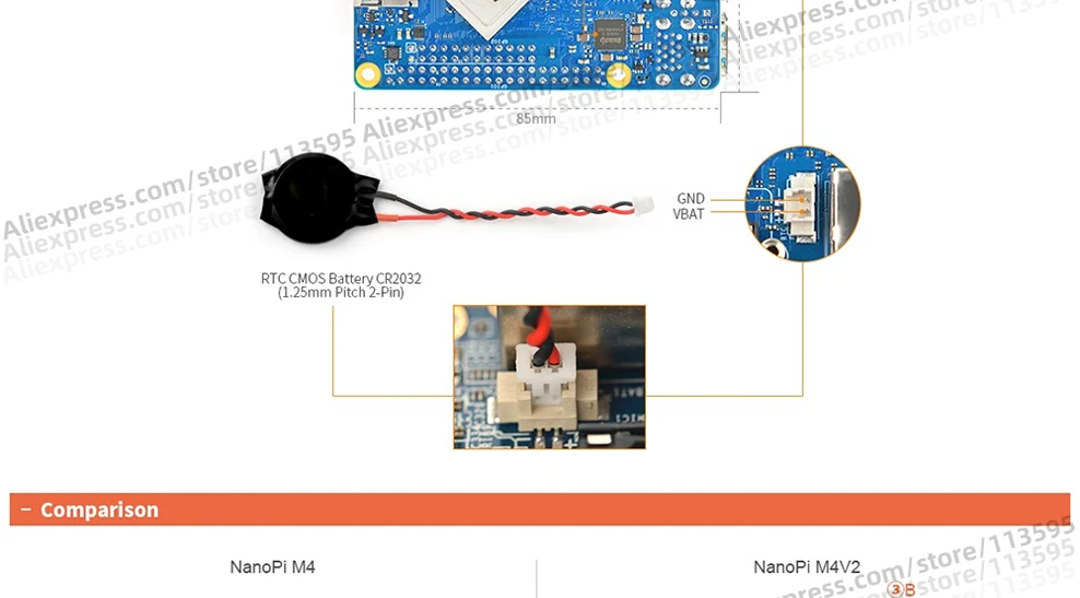 RealQvol FriendlyARM NanoPi M4 V2 4 Гб DDR3 Rockchip RK3399 SoC 2,4G и 5G двухдиапазонный WiFi+ Bluetooth 4,1 поддерживает Ubuntu Android