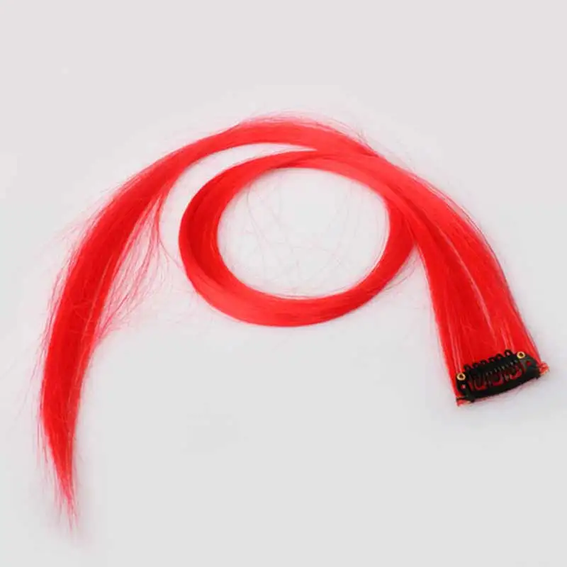 Цветной зажим для волос прямые накладные персональные панк красные аксессуары для длинных волос SCI88