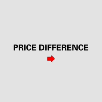 

price difference