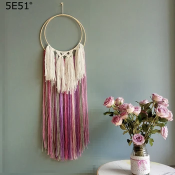 

One piece handmade Nordic style INS macrame wall decoration stage set diameter 30cm