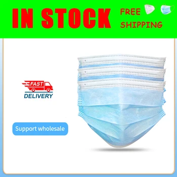 

3 Layer Non Woven Dust Mask Thickened Disposable Mouth Mask Features As Kf94 Ffp2