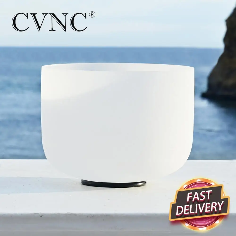

CVNC 8" Note C Quartz Crystal Singing Bowls for Sound Therapy with One Free Rubber and o Ring