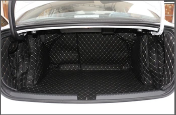 

Non Slip Wholy Surrounded No Ordor Special Luggage Car Trunk Mats for VolkswagenJetta A6 Durable Waterproof Boot Carpets