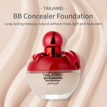 

TLM Complexion Liquid Foundation Cream Concealer Shrink Pores Hydrating Makeup Coverage Base Cosmetic Primer Face Color Changing