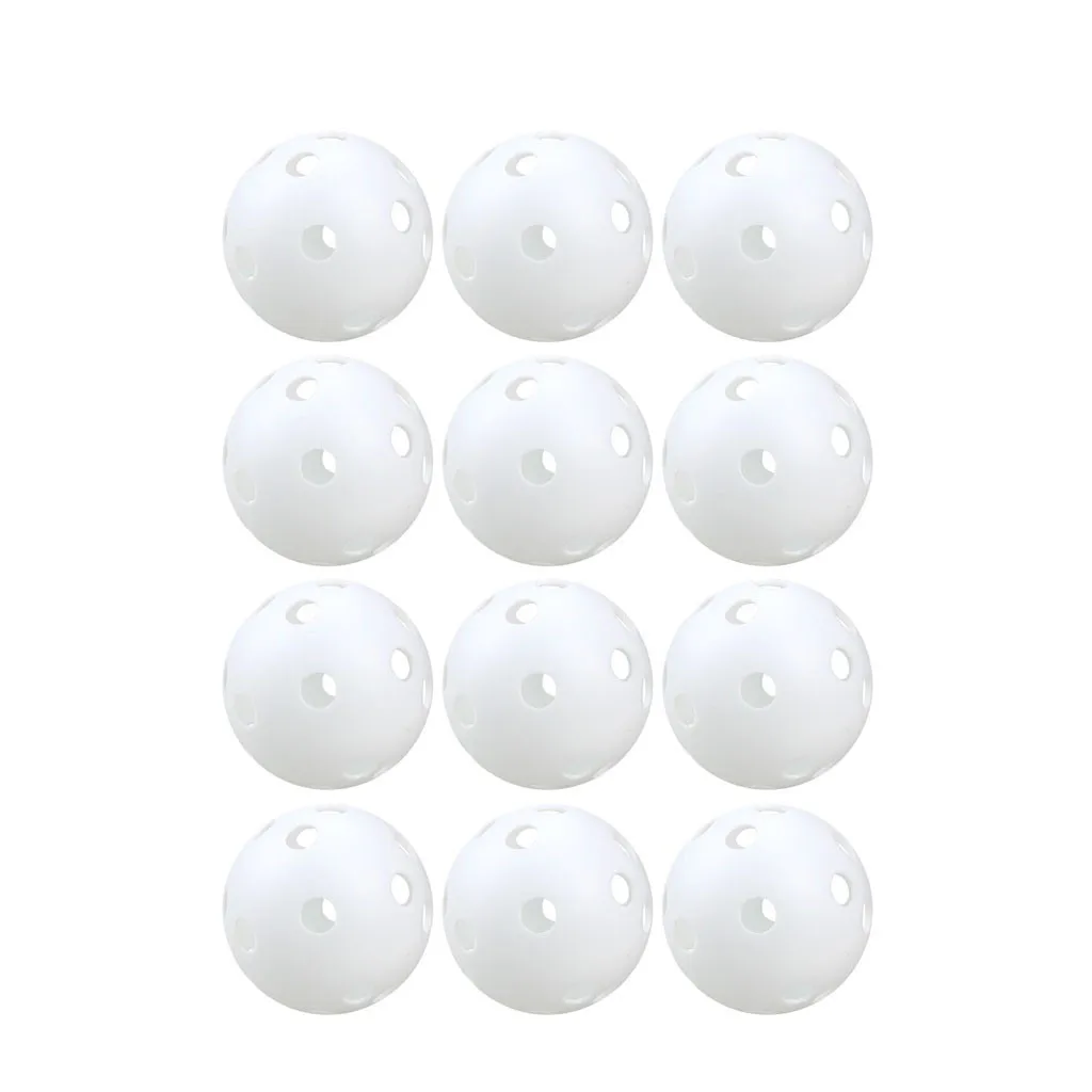 Outdoor&Sport  45mm Hole Ball Poly Plastic Baseball Practice Training for Hitting Batting Hit Bay Golf Practice Ball Sports 46