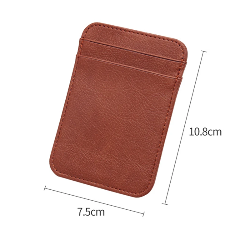 Wallet Card Holder Card Holder Credit Card Holder Card Wallet ID Card Holder ID Card Case Wallet Card Bag Business Card Holder Mini PU Leather ID Business Card Holder Women Men Multi Slot Slim Solid Color Driver License Case Ticket Credit Card Bag