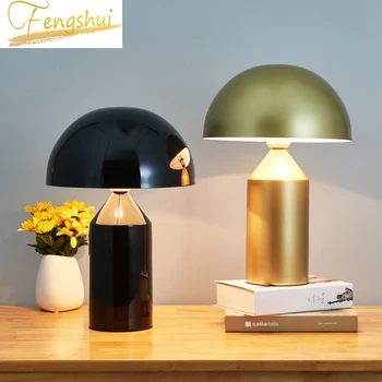 

Modern Design Mushroom Black Led Table Lamp Lights Living Room Bedroom Bedside Study Desk Lamps Lighting Luminaire Luminaria