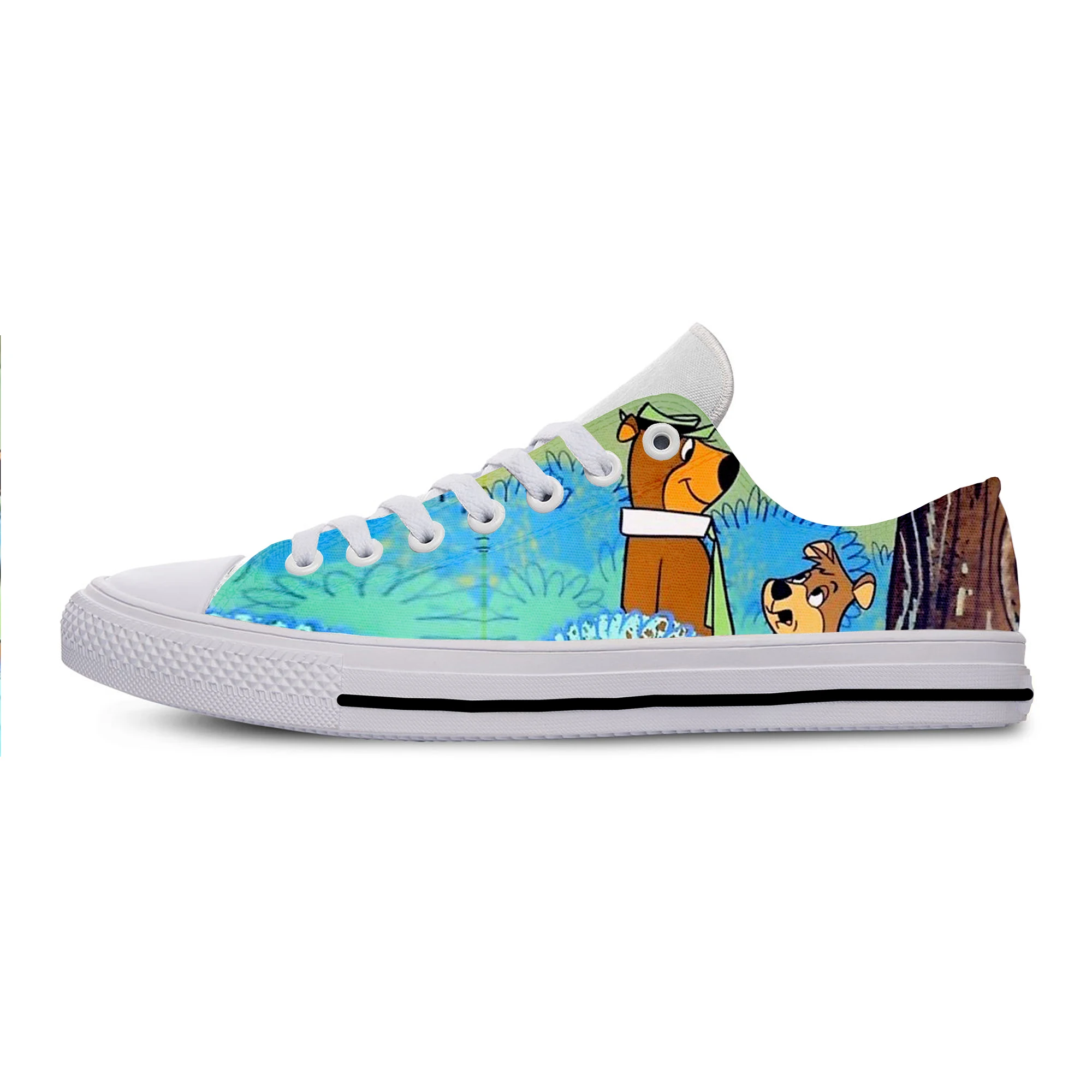 

2019 New Fashion Men Yogi Bear And Cindy Dancing Cartoon Patterns Novelty Women/Men Casual Lightweight Shoes