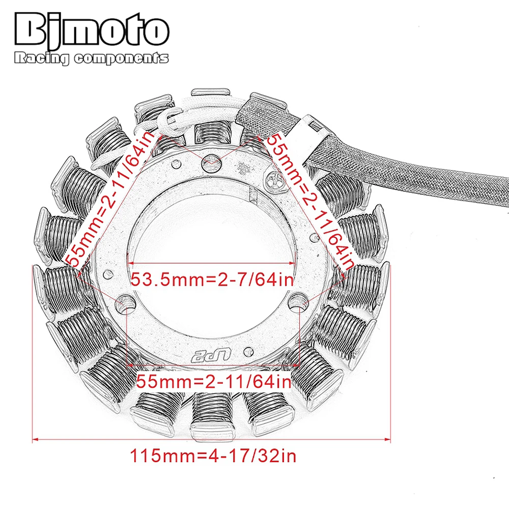 Статор мотоцикла катушки для 0180-032000 CFMoto CF500 2007-2009/2011-2016X5 500 2011- UFORCE 500- 196S-B 9(U6