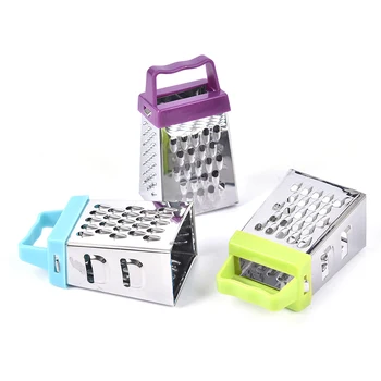 

1PCS Stainless Steel 4 Sided Blades Cheese Vegetables Grater Carrot Cucumber Slicer Cutter Box Container Kitchenware