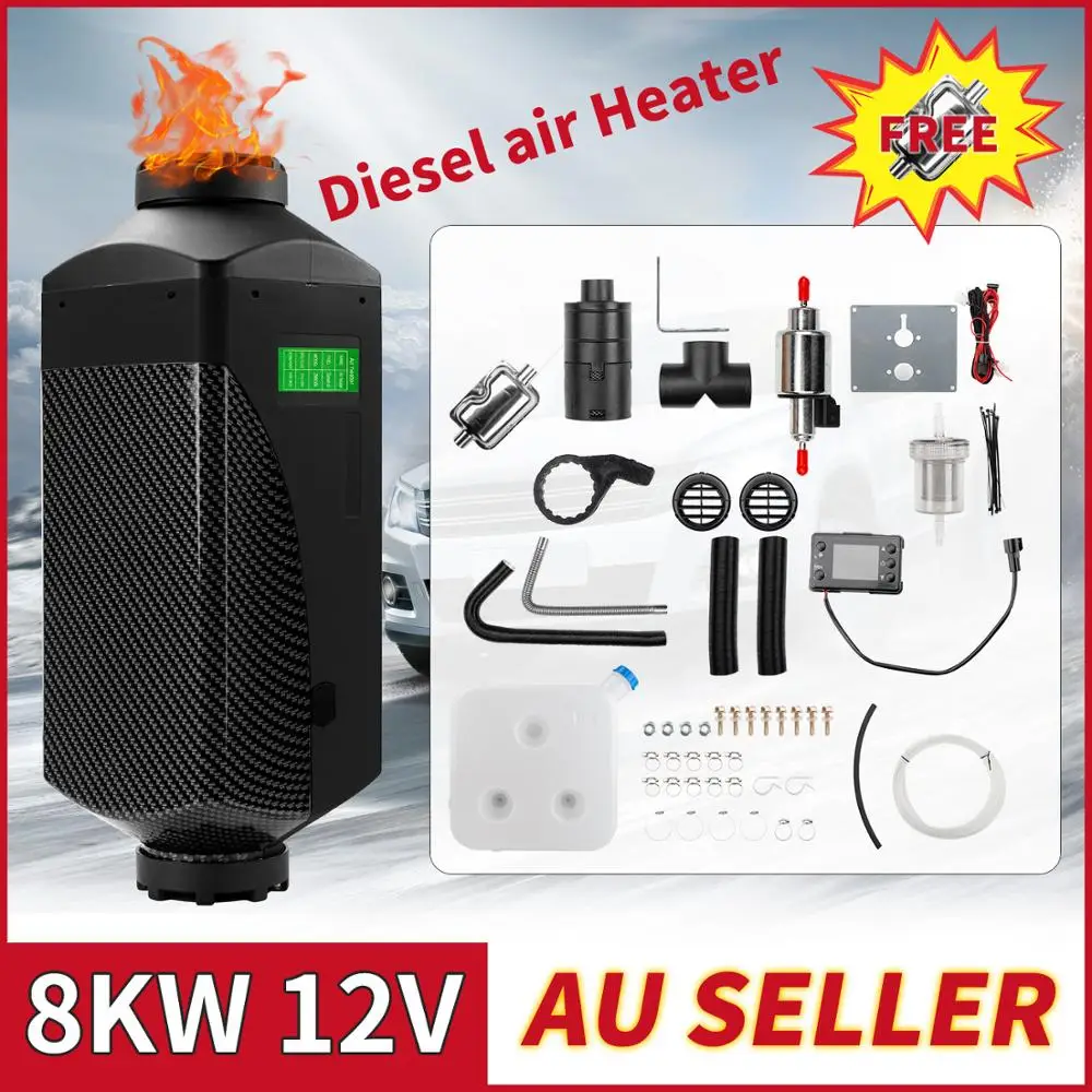 Дизелей подогреватель 8KW 12V автомобильный обогреватель светло коричневые Vent пыли