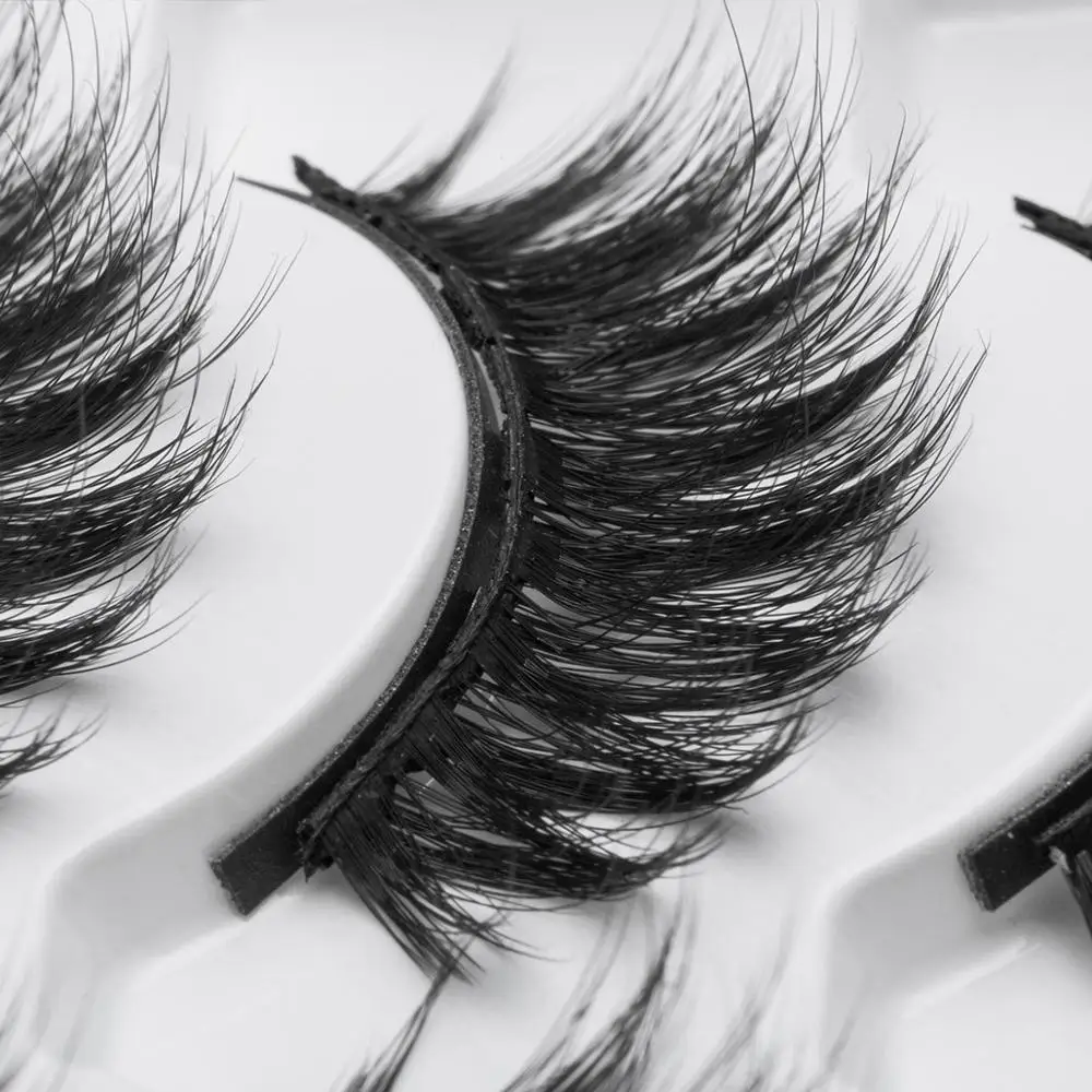 Набор Магнитных ресниц 3 пары жидкая подводка для глаз магнитные ресницы и пинцет