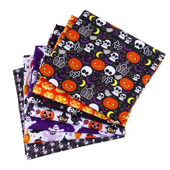 

50*140CMHalloween pattern100 percent cotton fabric for Tissue Kids Bedding home textile Textile for Sewing Doll Dress